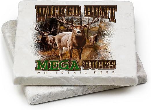 Amazon Com Natural Stone Coasters Man Cave Duck Hunting Decor