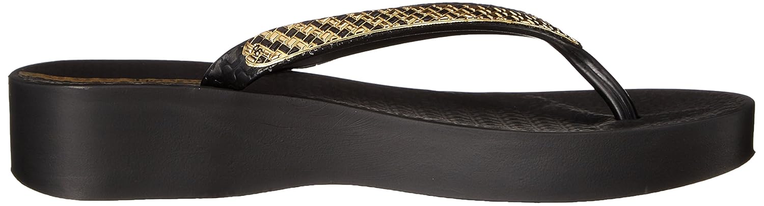 ipanema women's mesh plat wedge flip flop