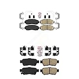 AmeriBRAKES Front Rear Ceramic Disc Brake Pads Kit
