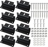 JMIATRY 8 Pcs Solar Panel Mounting Brackets Aluminum Z Shape for RV Boat view 1