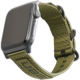 UAG Metropolis Nylon Band for Apple Watch 49/46/45/44mm, Olive Drab | Compatible with Apple Watch Band Ultra 4, Series 12 &amp; SE 3, High Strength RPET Nylon Weave