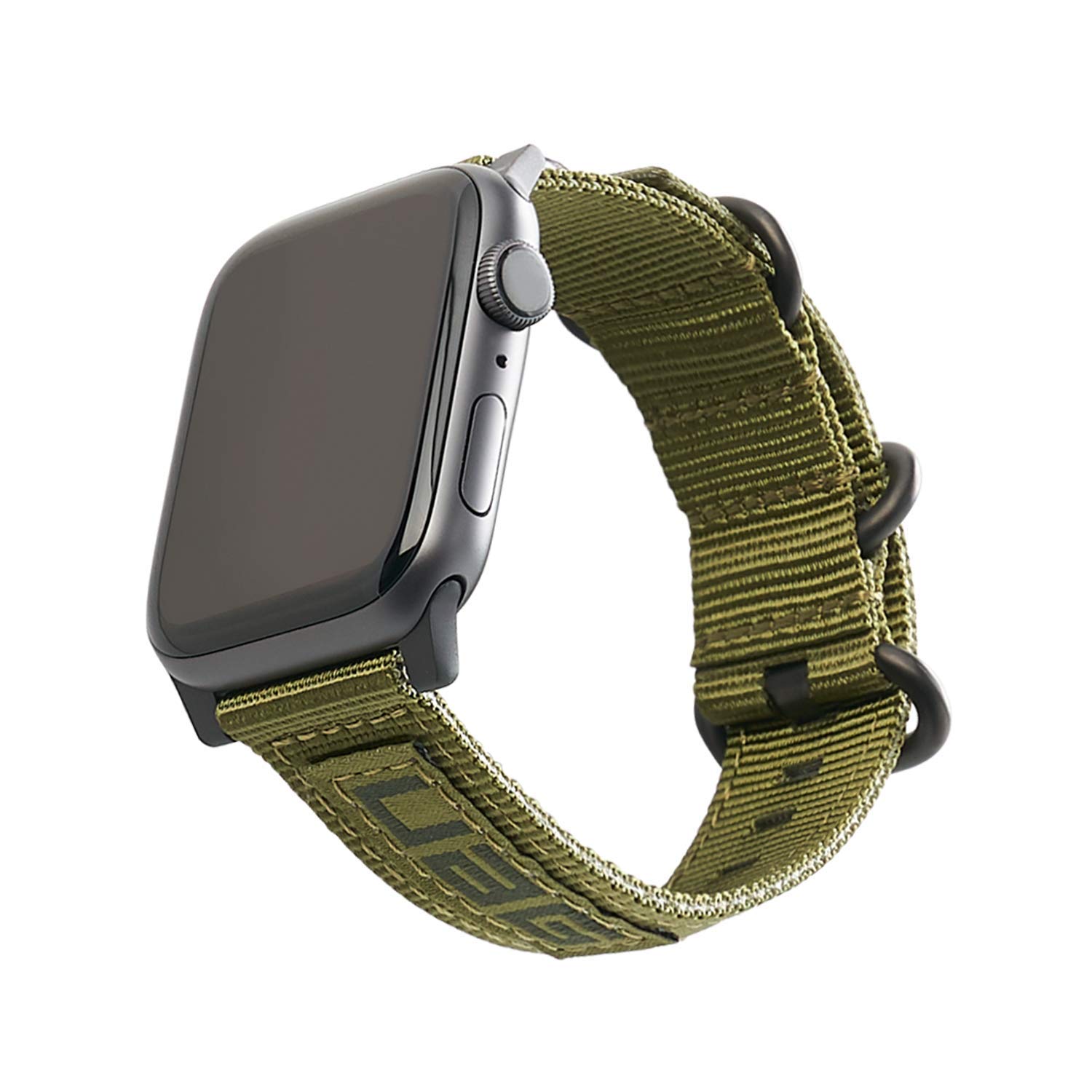 Urban Armor Gear UAG Compatible Apple Watch Band 44mm 42mm, iWatch Series 6/5/4/3/2/1 & Watch SE, High Strength Nylon Weave Replacement Strap, Nato Olive Drab