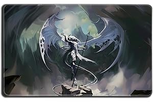 Digital Sorcery Studio Angel Horror Commander Playmat – 24x14 Premium MTG Play Mat for Magic: The Gathering, Commander & TCG Players – Non-Slip Stitched Edge Card Game Mat for Decks and Sleeves