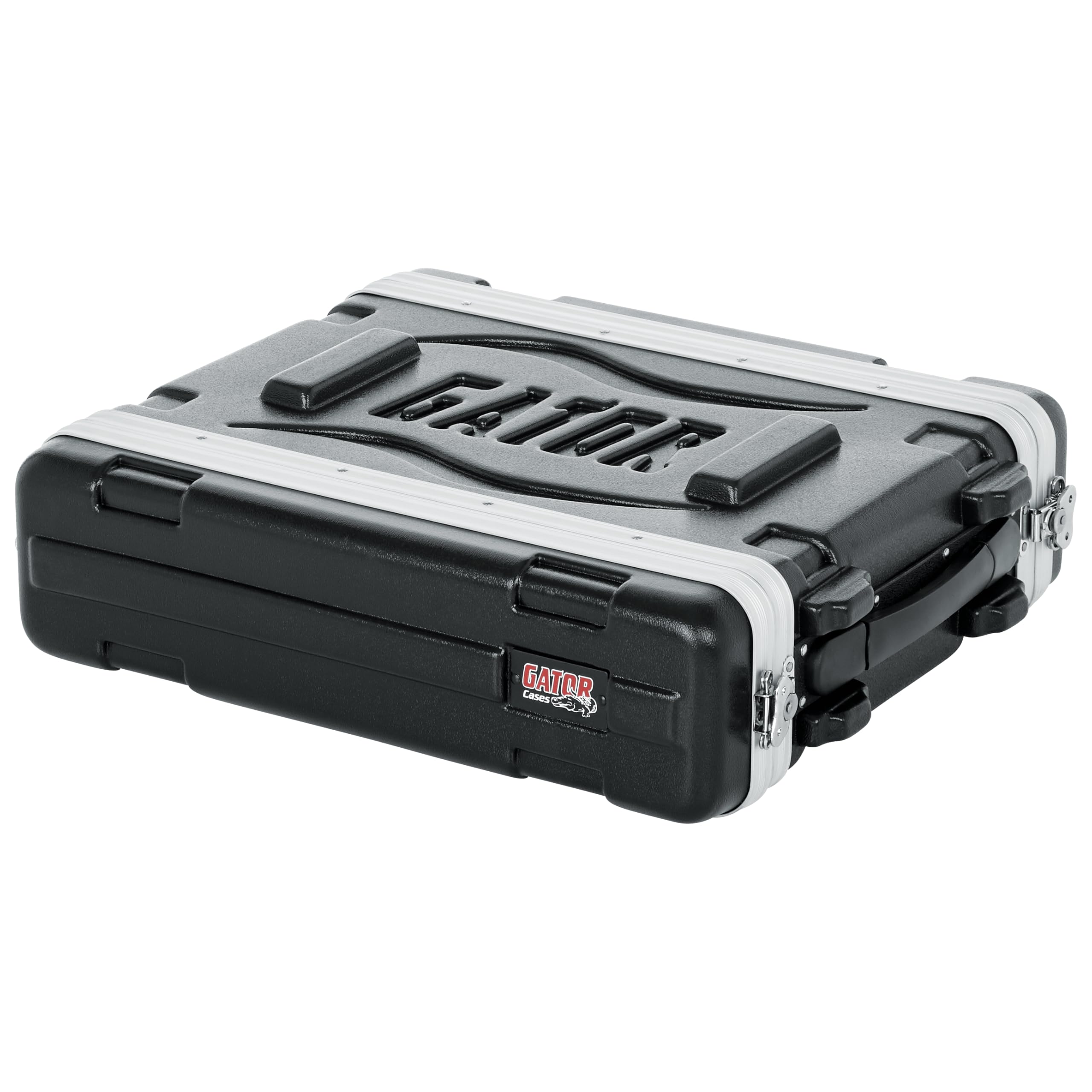Gator Cases Lightweight Molded 2U Rack Case with Heavy Duty Latches; Shallow 14.25' depth (GR-2S)