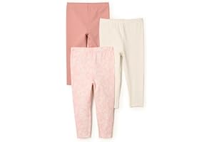 Amazon Essentials x Sofia Grainge Toddlers and Baby Girls' Legging, Pack of 3