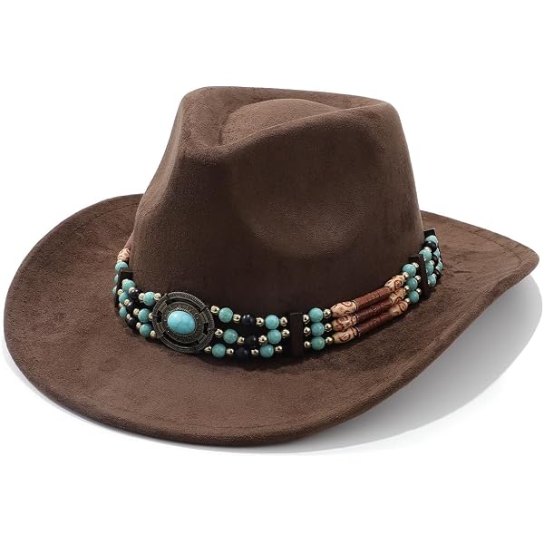 3855 Western Cowboy Hat For Women Men Classic Fedora Hats Wide Brim Suede Amazon.com: Classic Suede Western Style Cowboy Hat for Women  main image 4