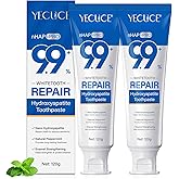 9.9% Hydroxyapatite Toothpaste 2 Pack, Hydroxyapatite Toothpaste Protects Enamel and Strengthens Teeth, Cleans and Freshens B