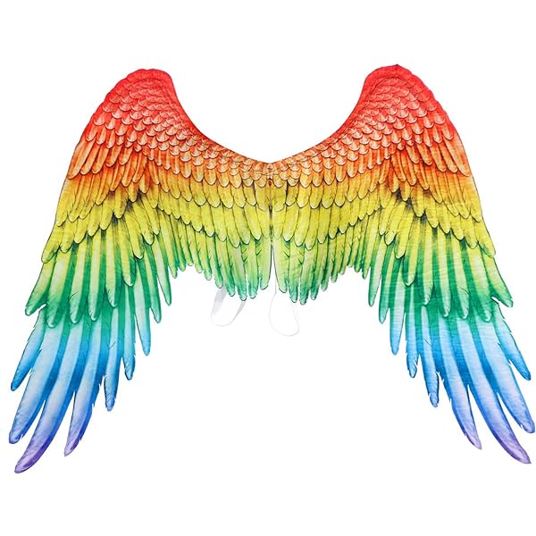 Amazon.com: Abaodam 3D Angel Wings - Rainbow Wings Spread