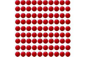 Yoeevi 90 PCS Game Replacement Marbles Balls, 9/16” inch(14mm) Plastic Game Balls for Chinese Checkers Marble Run Marbles Game Hungry Hungry Hippos (Red)