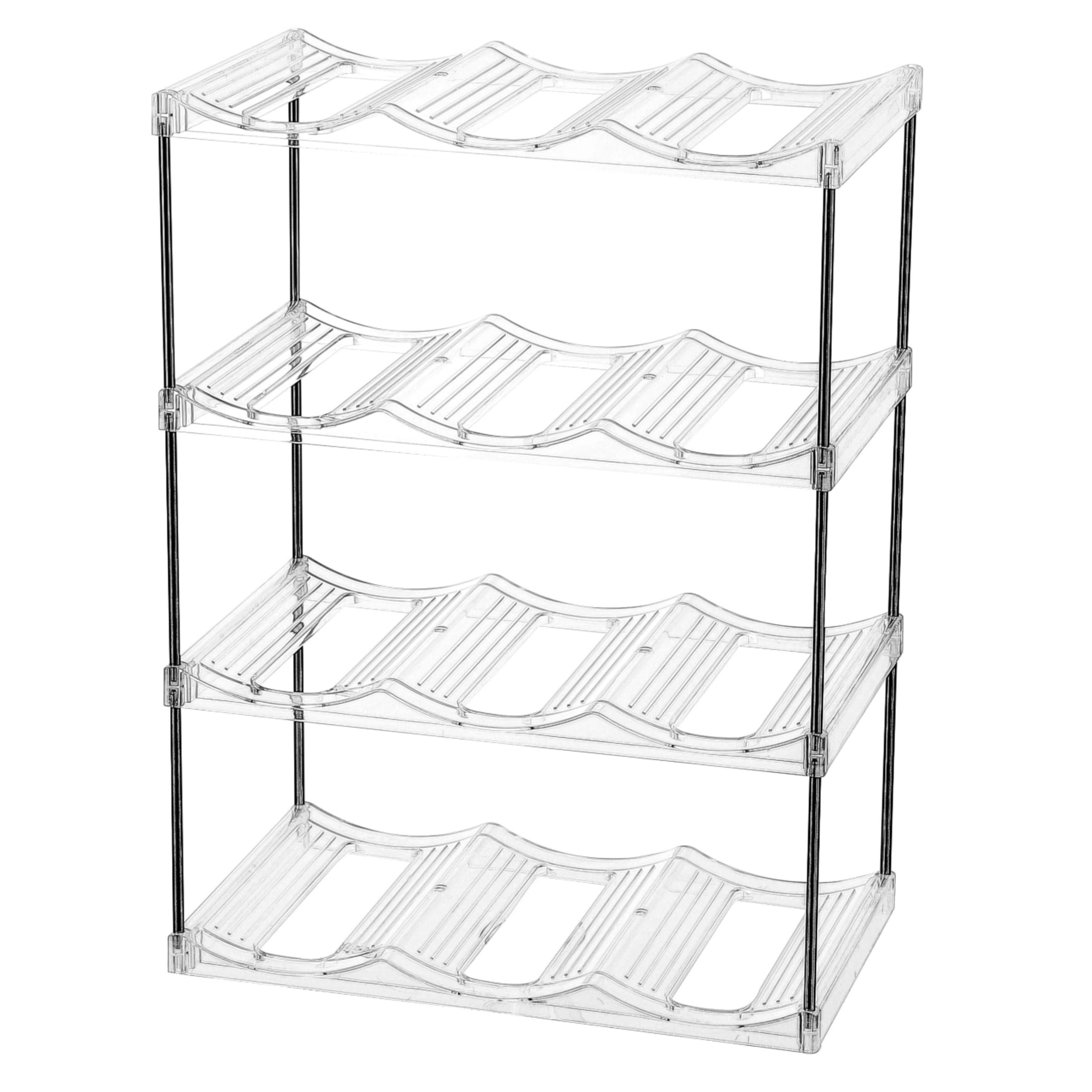 IEEK 4 Tier Stackable Wine and Water Bottle Holder