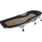 Bushtec Camping Cot &amp; Lounger &ndash; Adjustable Outdoor Bed with Spacious Padded Comfort, Easy to Fold, UV/Fire Resistant, 83"in x 31"in