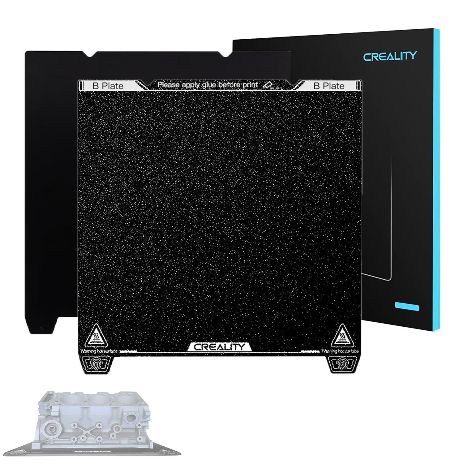 Photo 1 of Creality Upgraded Ender-3 V3 SE/KE Frosted PEI Build Plate Kit (235 * 235mm), Magnetic Flexible Steel Plate, 3D Printer Platform for Ender-5 S1/K1/Ender-3/S1/3 S1Pro/3 Pro/3S/3 V2/Ender-5/5S/5 Pro