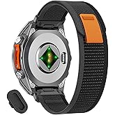 20mm Nylon Watch Band Compatible with Garmin Fenix 8 AMOLED 43mm/Fenix 7S Pro/7S/6S Pro/6S/5S plus/5S,Sport Watch Straps For Garmin Descent Mk3-43mm/Mk3i-43mm/Mk2s/Approach S70 42mm