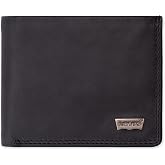 Levi's mens Classic Bifold Passcase Wallet With Multiple Card Slots and Id Window Black Ornament