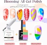 Kanorine 15ml Clear Blooming Gel Nail Polish Blossom UV Gel Polish view 2