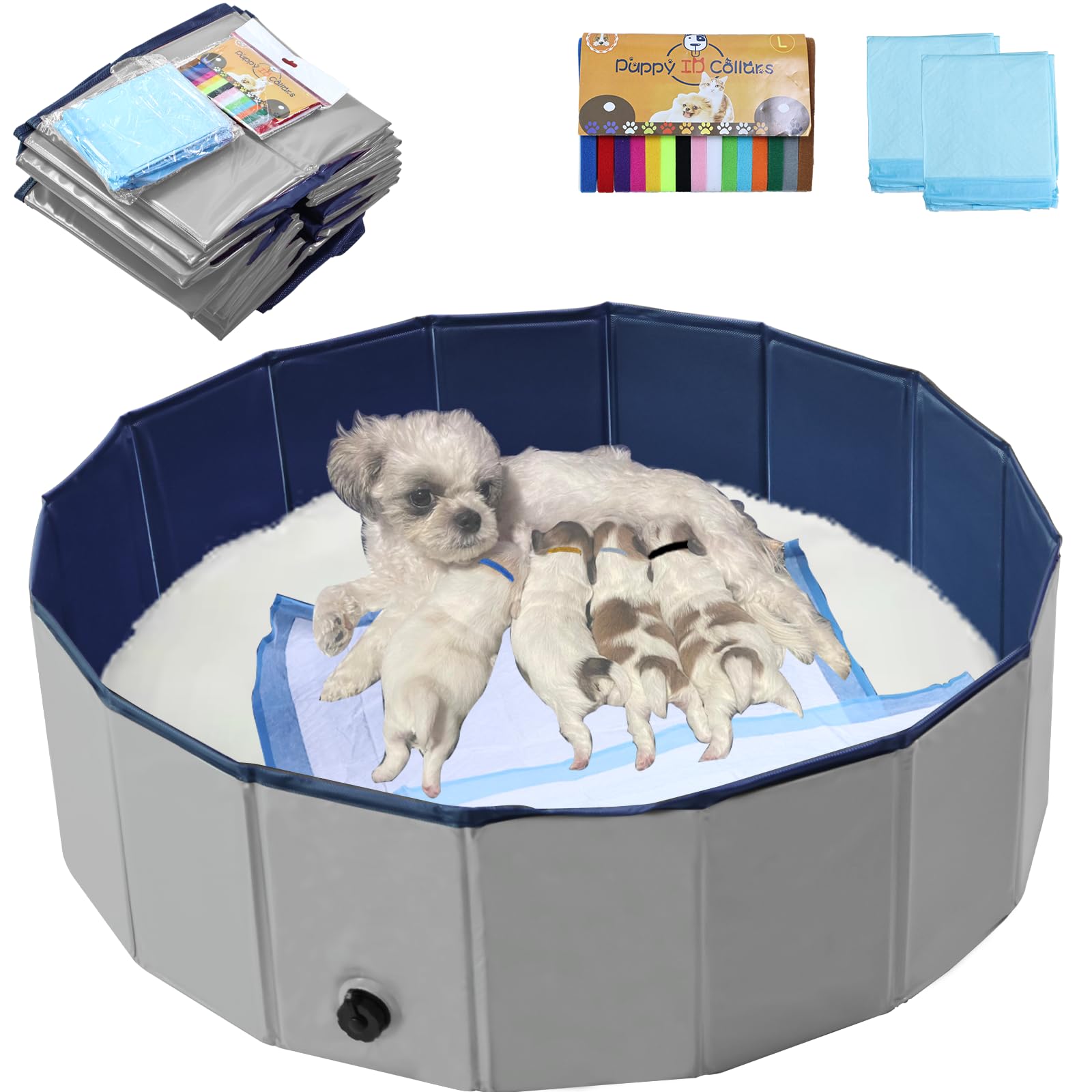 Photo 1 of Artilife Dog Whelping Box Pool,Whelping Box for Dogs Birthing,Welping Box Whelping Pen for Puppies Whelping Supplies