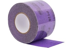 400 Grit PSA Sandpaper Roll 2-3/4" Wide Self Adhesive Sanding Sheets 20 Yard Longboard Film Sanding Roll Purple Ceramic Sand 