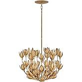 Hinkley Flora Large Convertible Semi-Flush Mount Ceiling Light, from the Lisa McDennon Collection, Handmade, Hand-Painted, Bu