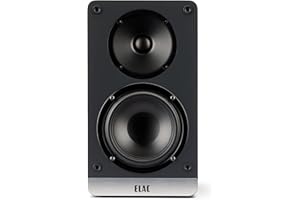 ELAC Debut ConneX 4-1/2" Powered Bookshelf Speakers with HDMI ARC, Pair of Bookshelf Speakers for Home Entertainment System, Black