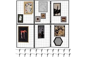 RCZSCBK Foldable Grid Wall Panel 3PCS - Portable Heavy Duty Gridwall Display Rack with Detachable Z Unit, Floor Standing for Retail Store, Craft Fair & Pop Up Events