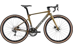 KABON Carbon Gravel Road Bike, T800 Carbon Fiber Frame 700C Road Bike with 18 Speeds R3000 Drivetrain, Integrated Carbon Hand