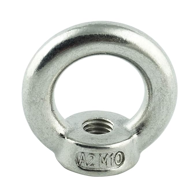 Eisenwaren2000 | M8 Ösenmutter (5 Stück) - Ringmutter ähnl. DIN 582 gegossen und poliert - Edelstahl A2 V2A - rostfrei