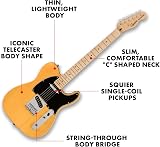 Fender Squier Affinity Telecaster Maple Fingerboard Butterscotch Blonde view 2