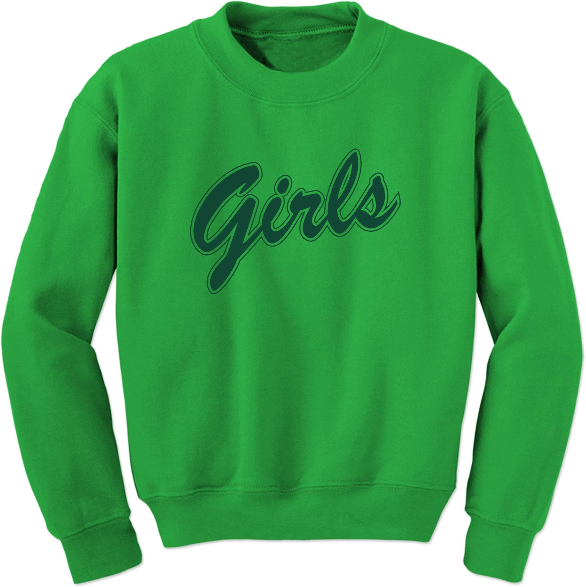 FerociTees Girls Shirt Rachel Monica (Green) Crewneck Sweatshirt