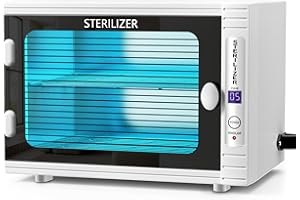 VERYTOP Professional UV Sterilizer Cabinet, 12L UV Sanitizer Box UV Light Nail Tool Cleaning Machine with Time Setting, UV Light Sterilizer for Esthetician,Manicurist,Spa,Tattoo,Barber&Salon(12L)