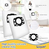 KEEPOW 6 Pack KFI 357 Vacuum Bags for Kärcher WD Series Fleece Filters view 4