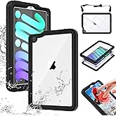AICase iPad mini 7 A17 Pro 2024 iPad mini 6 2021 (6th Generation) 8.3 Inch Waterproof,Dustproof, Shockproof Case Cover with 360 Full-Body Protection with Lanyard for iPad mini 8.3" 7th/6th Gen