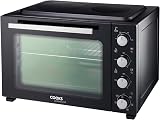 Cooks Professional Mini Portable Oven with Two Ceramic Hobs 48L Black Silver view 5