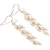 GAOKOXI Cubic Zirconia Wedding Earrings for Bridal Bridesmaid Rhinestone Dangle Earrings Crystal Drop Earrings for Women Prom Party Jewelry Gifts