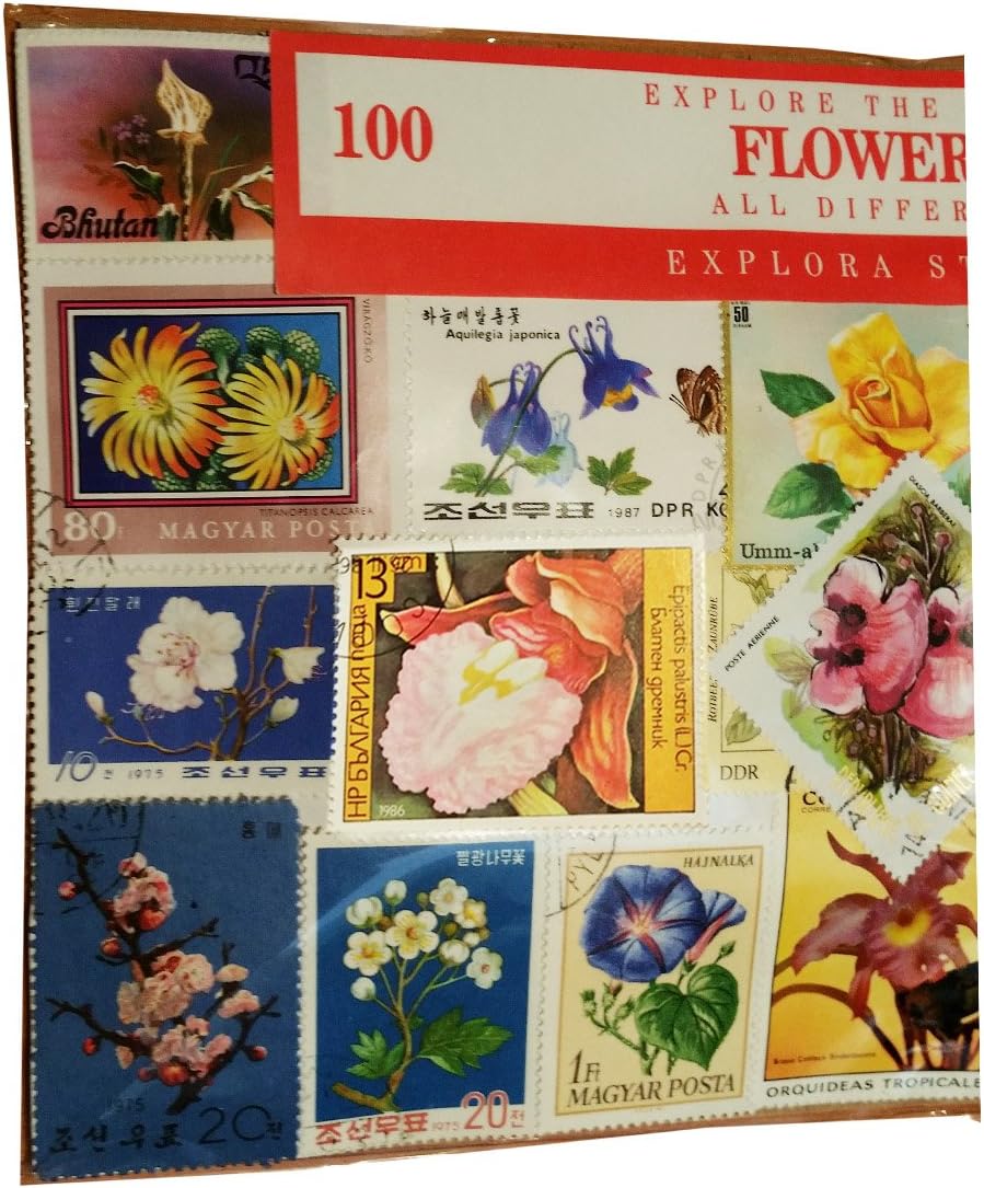 Worldwide Flower Flora Stamp Collection - Image 3