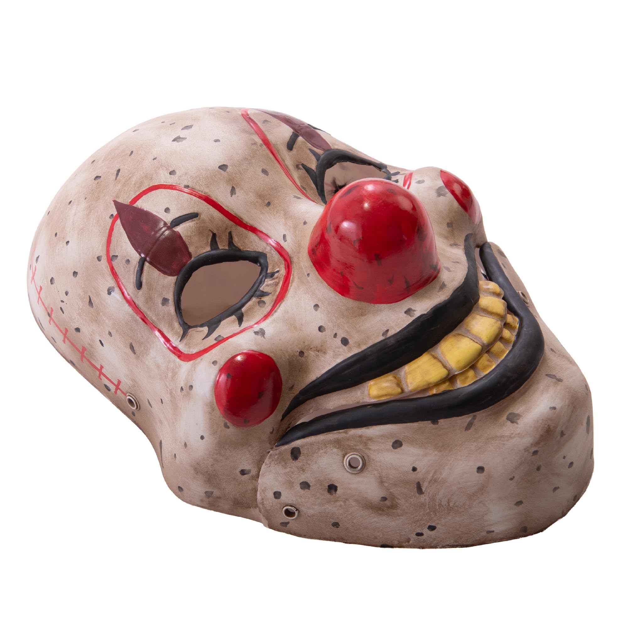 Carnival Toys 783 Horror Clown Mask with Movable Jaw, Beige, One Size