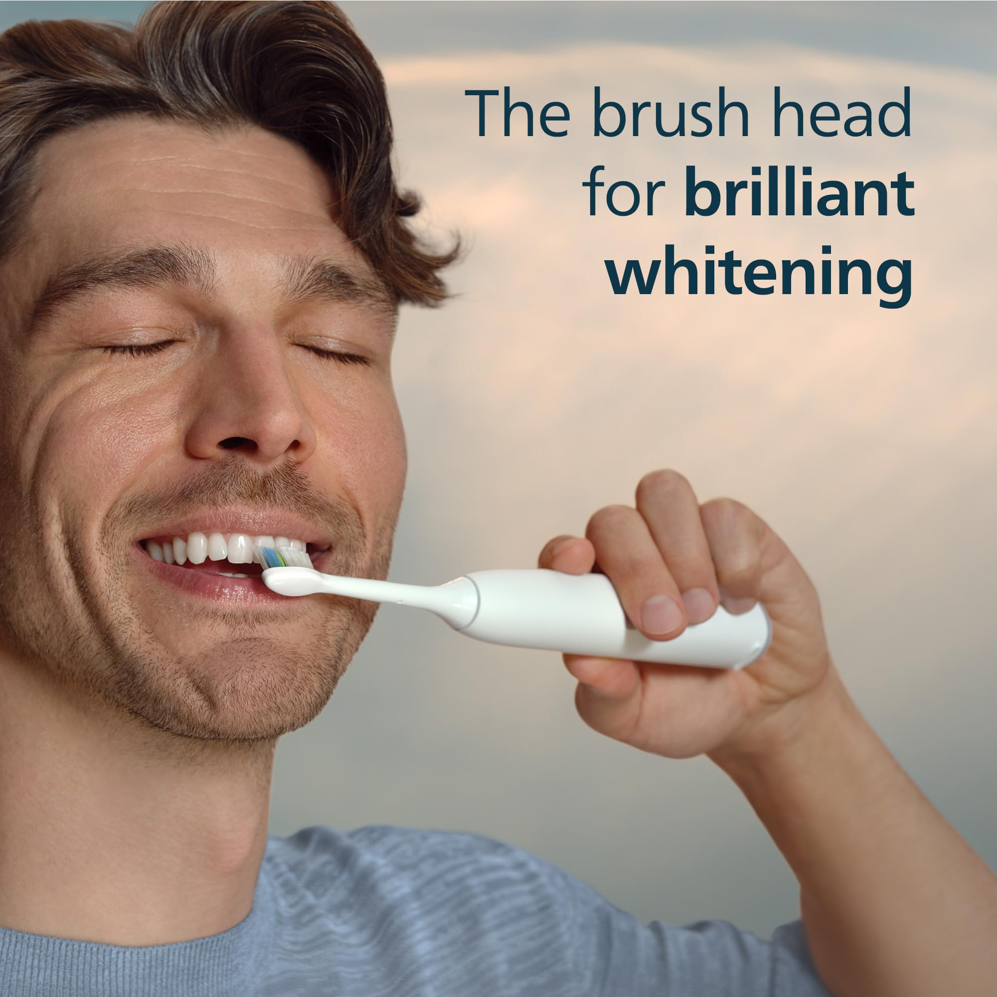 Philips Sonicare W DiamondClean - Genuine Replacement Electric Toothbrush Heads, White, 4 Pack One Year Supply, HX6064/65