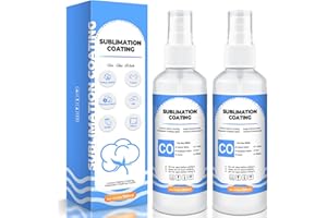 Topcolor 【2023 Upgrade Formula】 Sublimation Spray for Cotton, Sublimation Coating for Cotton Canvas Fabric,Sublimation Coating Spray Accessories and Supplies, Quick Dry/Super Adhesion