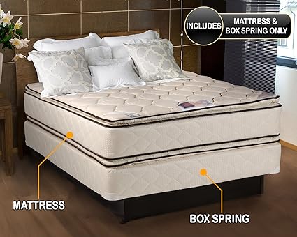Hollywood Coil Comfort Double Sided Pillowtop Queen Size Mattress