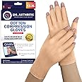 Dr. Arthritis Gloves for Women & Men, Fingerless Compression Gloves for Carpal Tunnel, Typing & Hand Pain Relief, Fingerless Hand Support for Enhanced Dexterity (Nude, M)