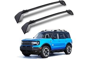 265 LBS Roof Rack Cross Bars Compatible with Ford Bronco Sport On-Road Version, Heavy Duty Aluminum Cargo bar Base/Bigbend 20