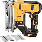 Electric Nail Gun for De-walt 20V Battery, 18 Gauge 2 in 1 Brad Nailer Cordless,Brushles Staple Gun with 1000pcs Nails and 500pcs Staples Included for Home Improvement, DIY and Woodworking