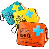EVERLIT Mini First Aid Kit [3-Pack], Ultralight Compact Water-Resistant Hiker Medical Kit, Bulk First Aid Kit, Pack-Efficient for Camping, Hiking, Ourdoor Adventure, Travel, Pack of 3