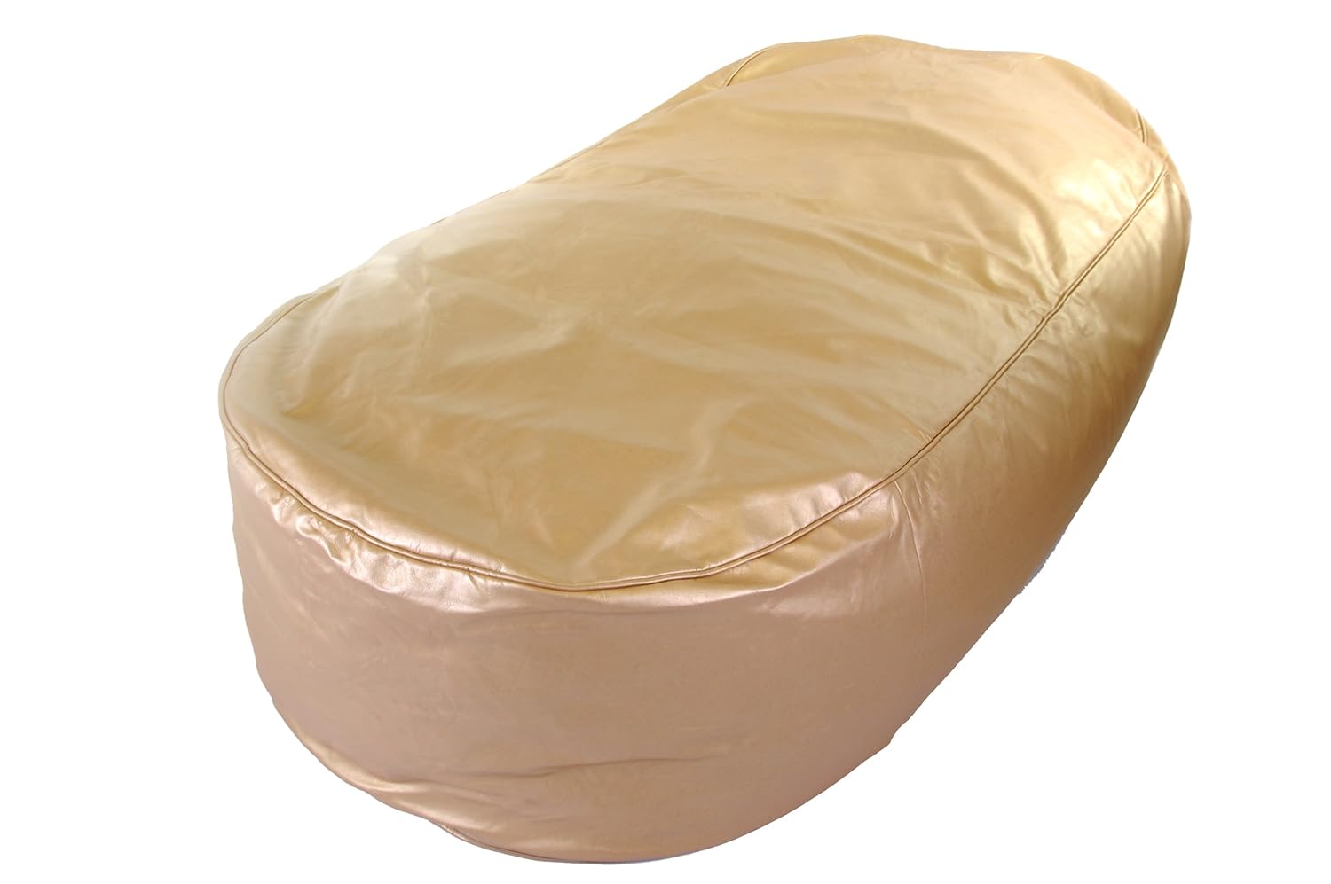 Faux Leather Metallic Gold Large Lounger Bean Bag COVER ONLY Amazon.co.uk Kitchen & Home