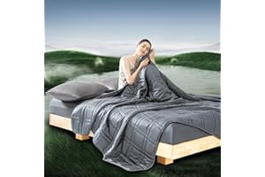 OMYSTYLE Double-Sided Weighted Blanket King Size 30lbs(88''x104'', All Season Use), Warm Short Plush and Cool Tencel Reversible Weighted Blanket, California King Size for Adults & Couple - Carry Bag Included