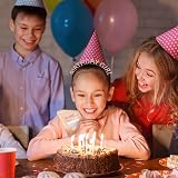 DRESHOW Birthday Girl Tiara Headband & Sash Set Princess Crown Rhinestone Women view 3