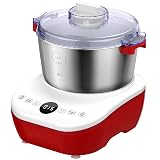 AIZIYO DoughChief, 5.3QT Dough Maker, Dough Mixer with Ferment Function, Bread Maker with 304 Stainless Steel Bowl, Removeable lid, Touch Panel Control, Dough Proofing Box for Pizza & Bread