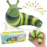 Cevioce Sensory Slug Fidget Toys, Fidget Slug Toys for Adults & Kids Party Favors, 1 PC Cute Autism Sensory Toys for Autistic Children, Toddler Valentines Day Gifts for Kids, Travel Toys for 1+ B