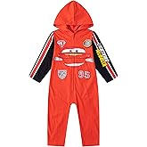Cars Disney Lighting McQueen Boys Hooded Coverall for Toddlers and Big Kids