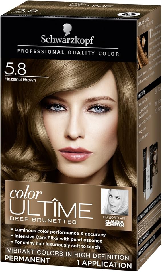 Hair schwarzkopf copper light brands ultime cream permanent dye brown blonde professional walmart colour coloring noplacecalledhome Schwarzkopf Ultime Hair Color Cream, 5.8 Hazelnut Brown, 2.03 Ounce