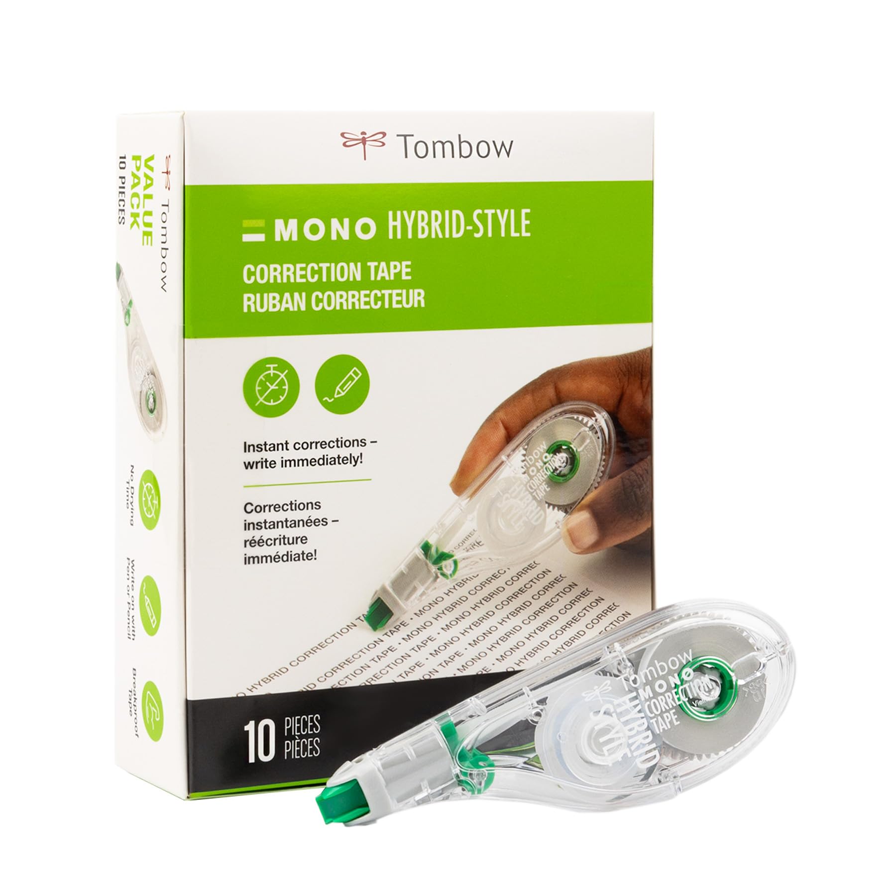 Tombow Mono Hybrid Correction Tape, 10-Pack